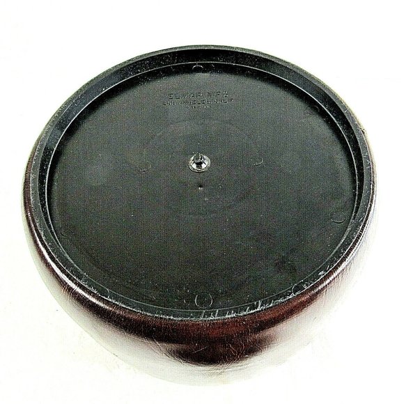 Vintage Ice Bucket Faux Leather Brown Oakridge Country Club Rare 1977 Elmar Mfg - Picture 6 of 7